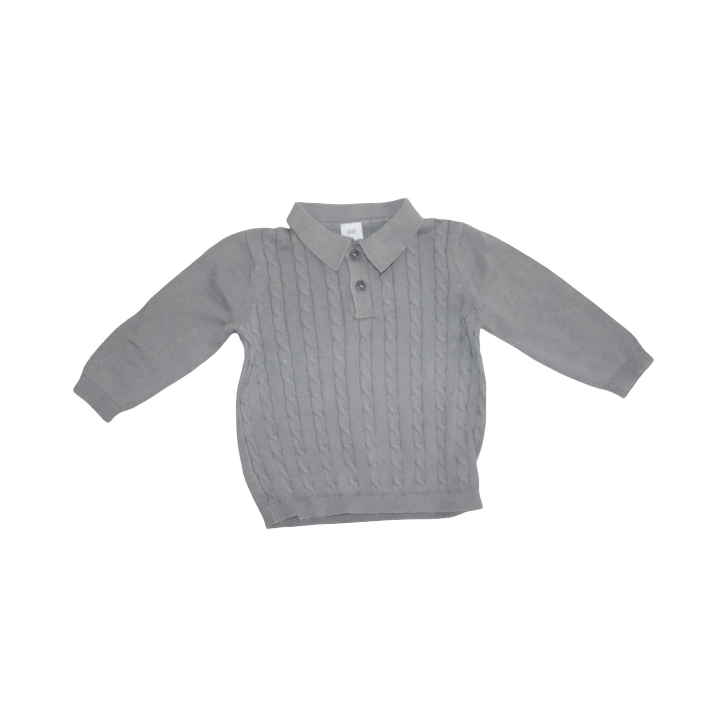 Stickad Tröja från H&M - Storlek 74 - Grå