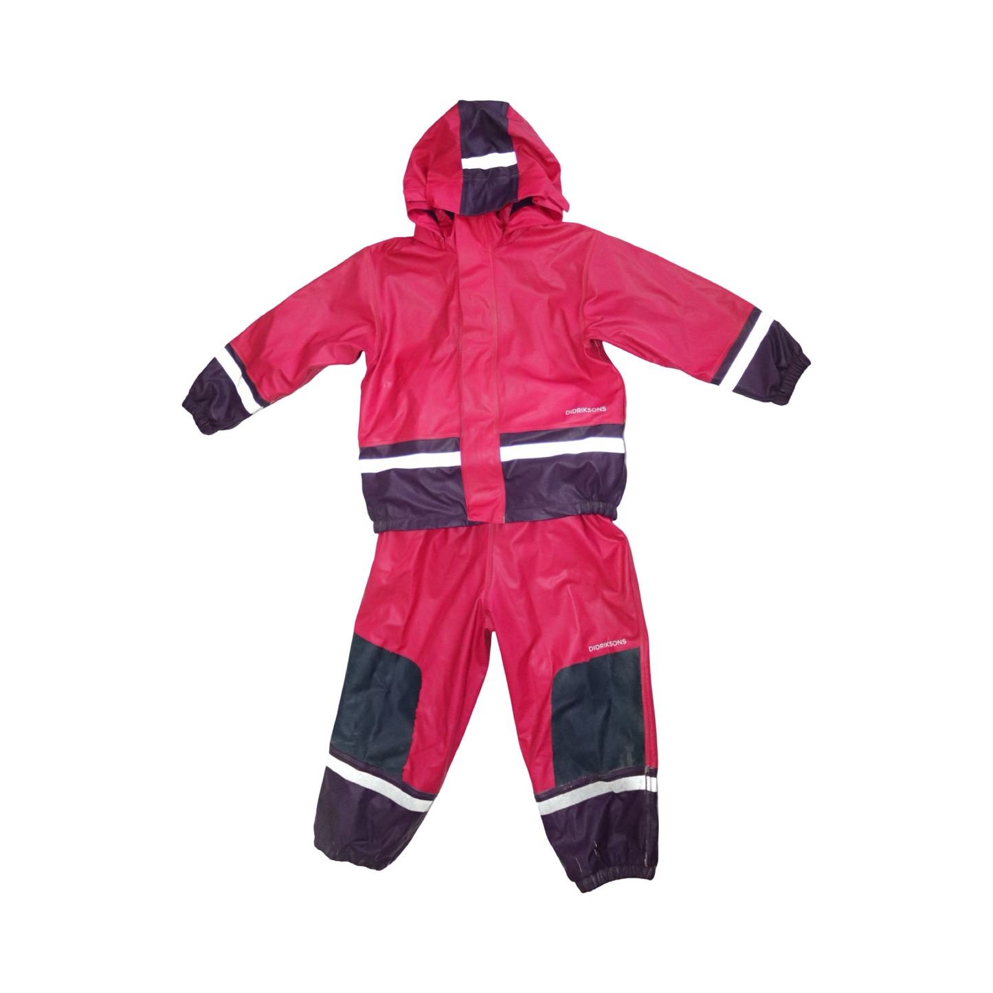 Fodrade Regnset från DIDRIKSONS - Storlek 110 - Rosa & Lila