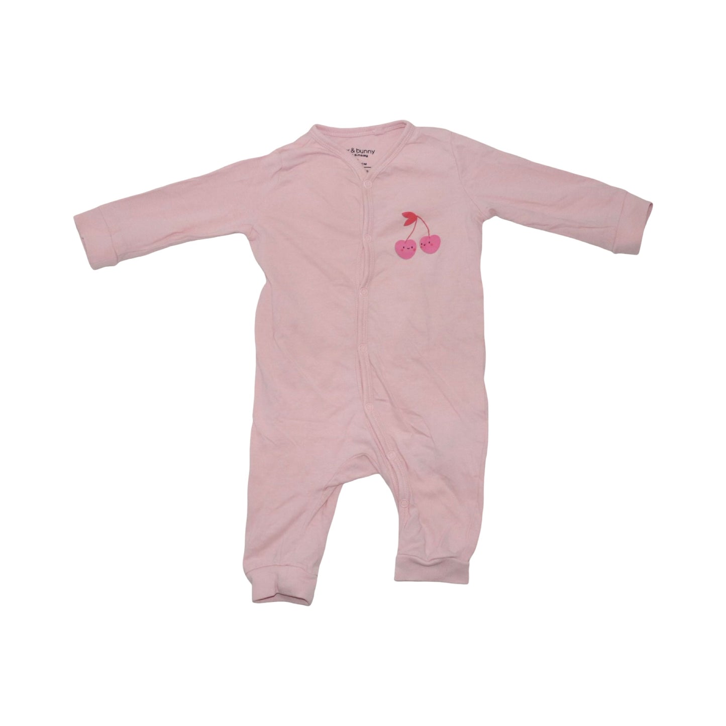 Långärmad Pyjamas (2 Pack) från fox & bunny - Storlek 68 - Ljusgrön & Rosa