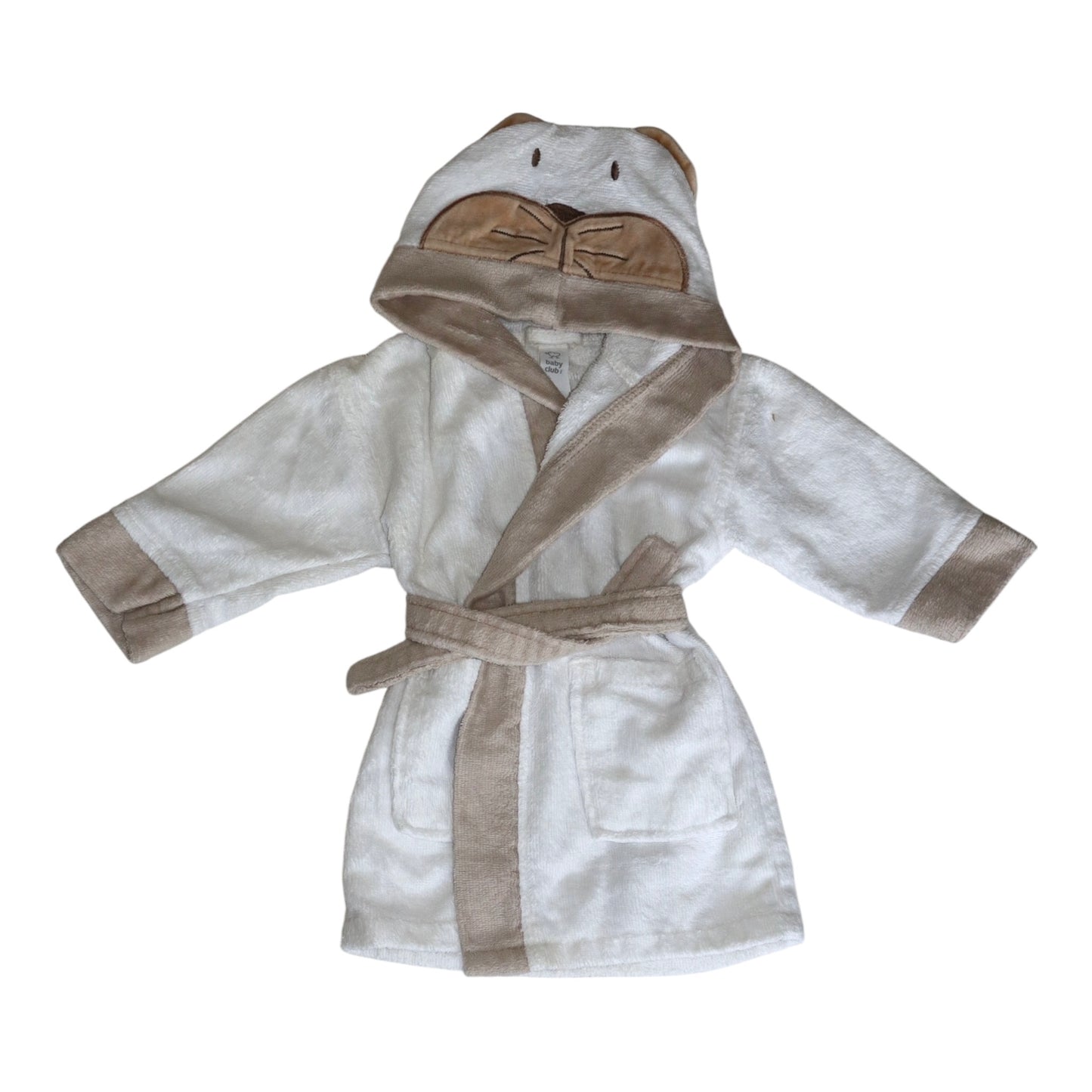 Badrock från Baby Club - Storlek 80/86 - Vit & Beige