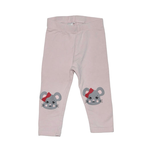 Leggings Byxor från H&M - Storlek 80 - Ljusrosa (Multi)
