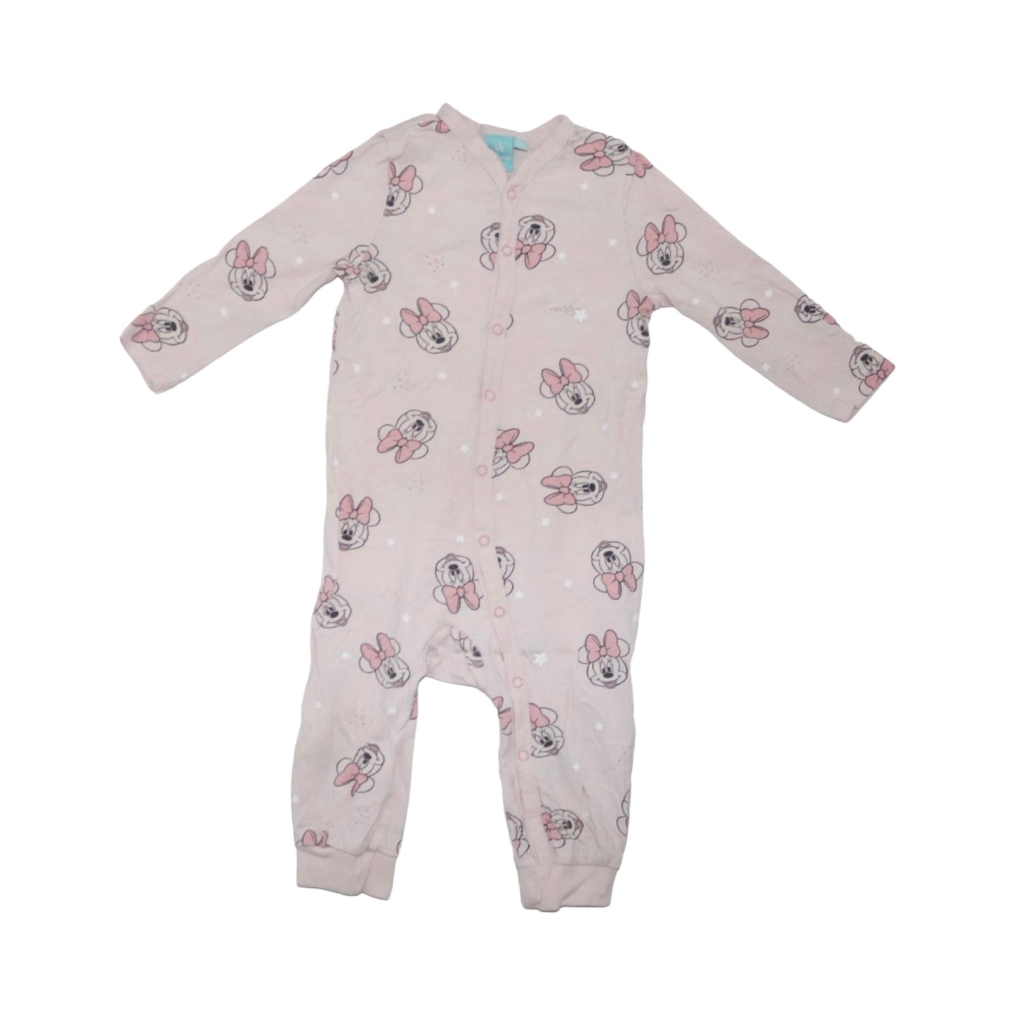 Långärmad Pyjamas (2 Pack) från DISNEY - Storlek 74 - Ljusrosa & Vit (Multi)