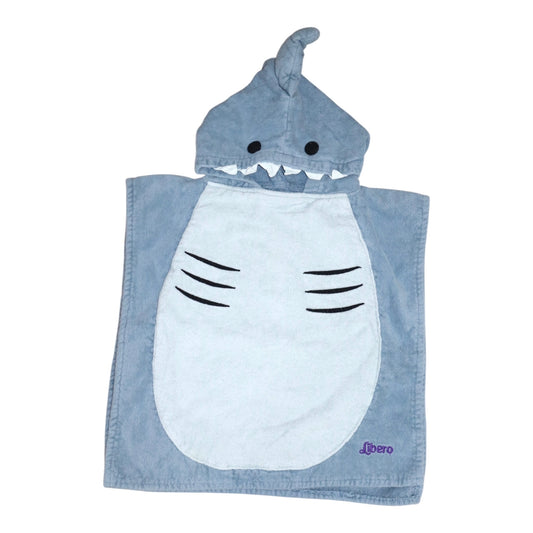 Handduk med huva från Libero - Storlek 86/92 - Grå & Vit