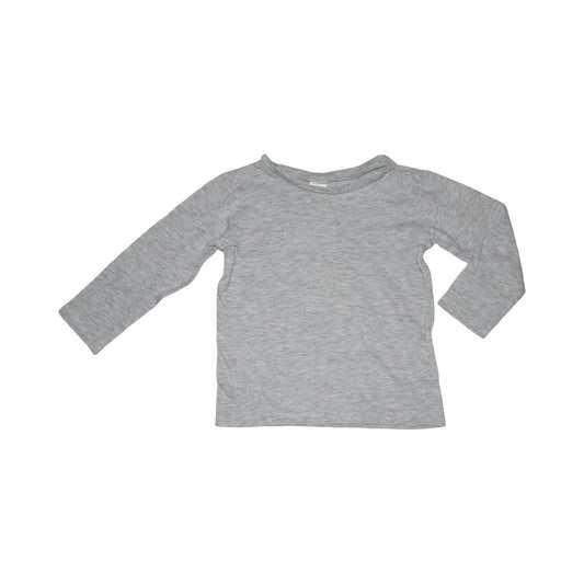 Långärmad T-shirt från H&M - Storlek 92 - Ljusgrå