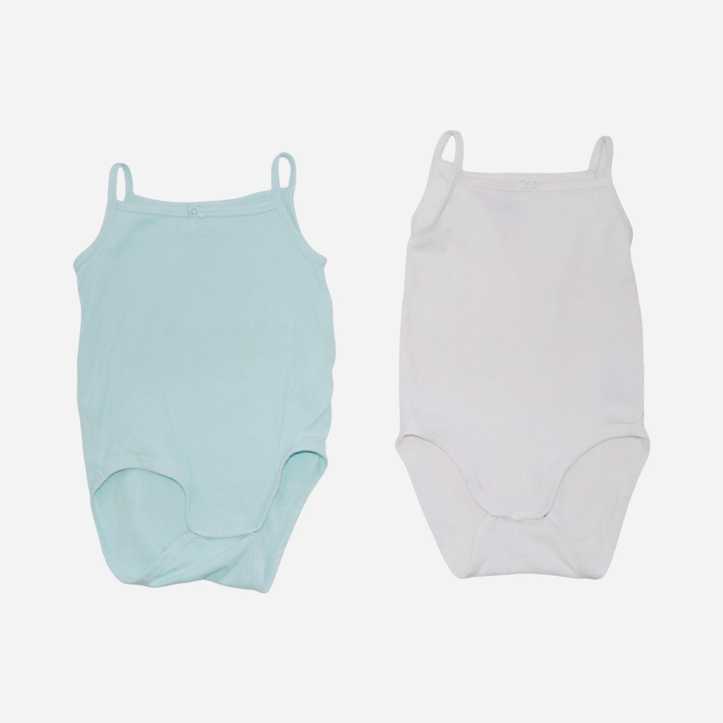 Linne Body (4 Pack) från H&M - Storlek 86 - Ljusblå & Gul (Multi)