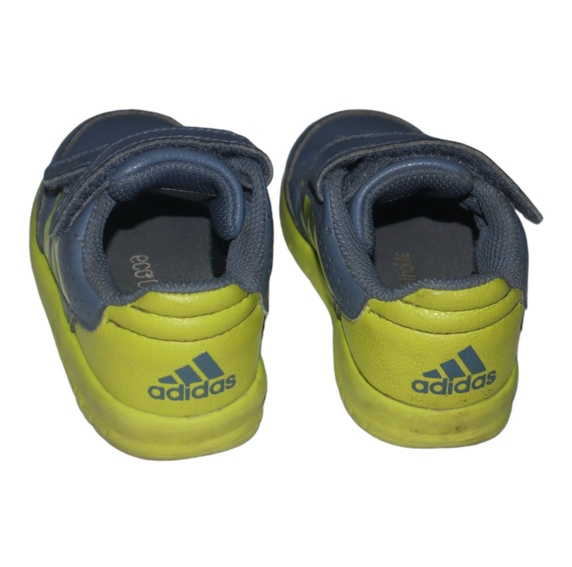 Sneakers Från Adidas - Storlek 21 (Innermått 12cm) - Grå & Ljusgrön