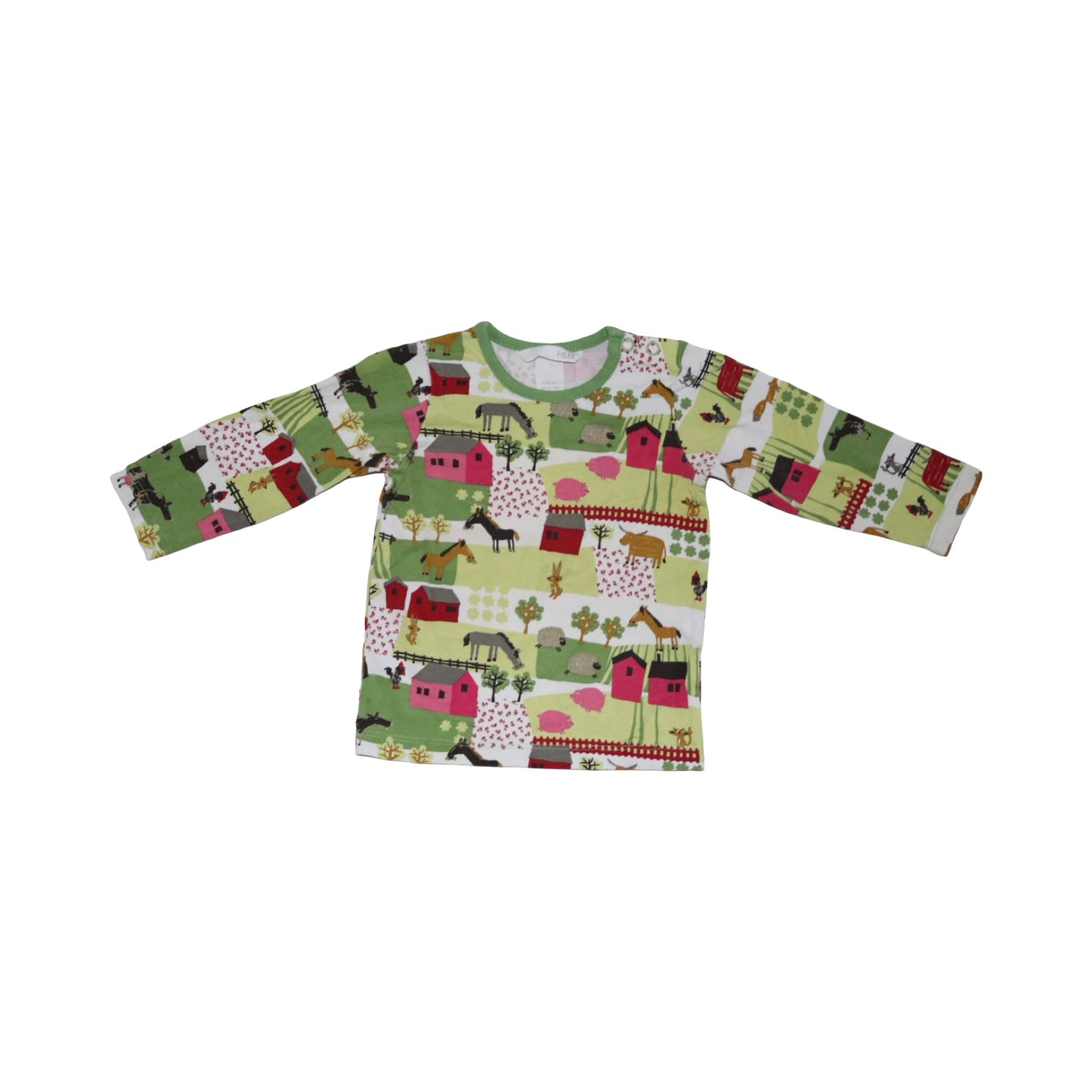 Tröja & Byxor Matchande Set frän H&M - Storlek 74 - Grön & Gul (Multi)