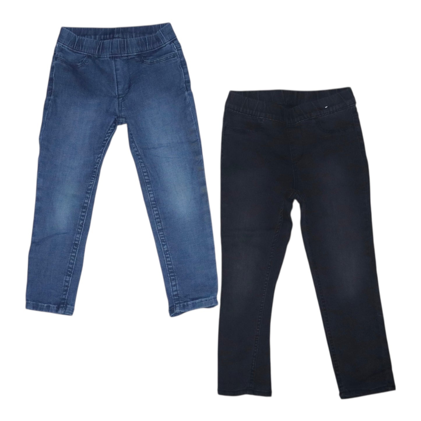 Byxor (2 Pack) från H&M - Storlek 98 -  Svart & Mörkblå