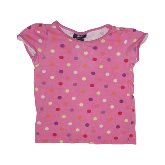 Kortärmad T-shirt från H&M - Storlek 86/92 - Rosa (Multi)