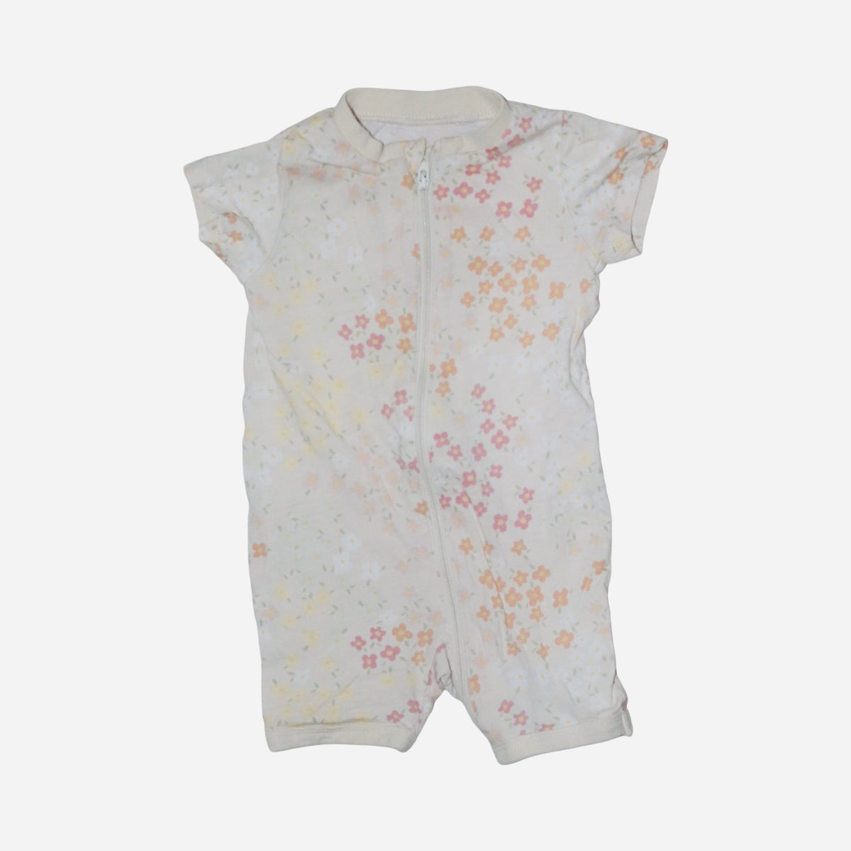 Kortärmad Pyjamas från LINDEX - Storlek 62 - Beige (Multi)