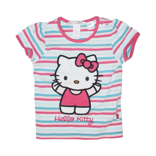 Hello Kitty Kortärmad T-shirt från H&M - Storlek 74 - Rosa & Vit (Multi)
