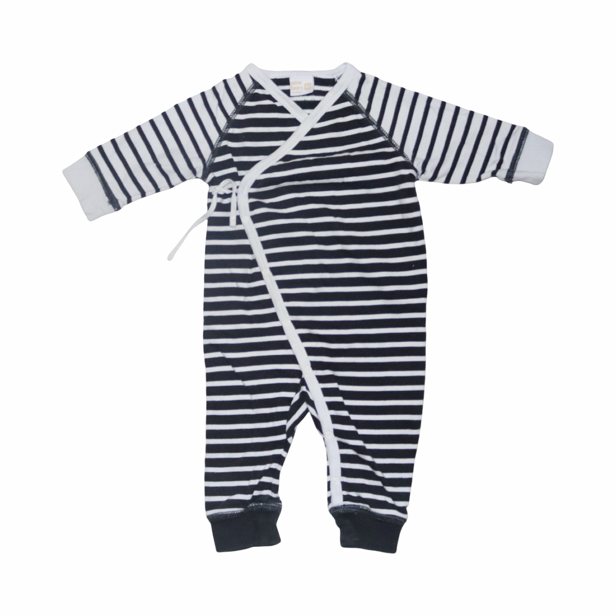 Långärmad Omlott Byxdress/ Jumpsuit från LINDEX - Storlek 62 - Svart & Vit