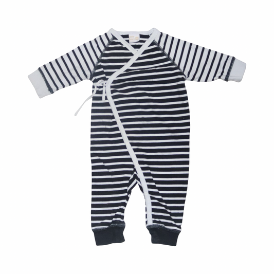 Långärmad Omlott Byxdress/ Jumpsuit från LINDEX - Storlek 62 - Svart & Vit
