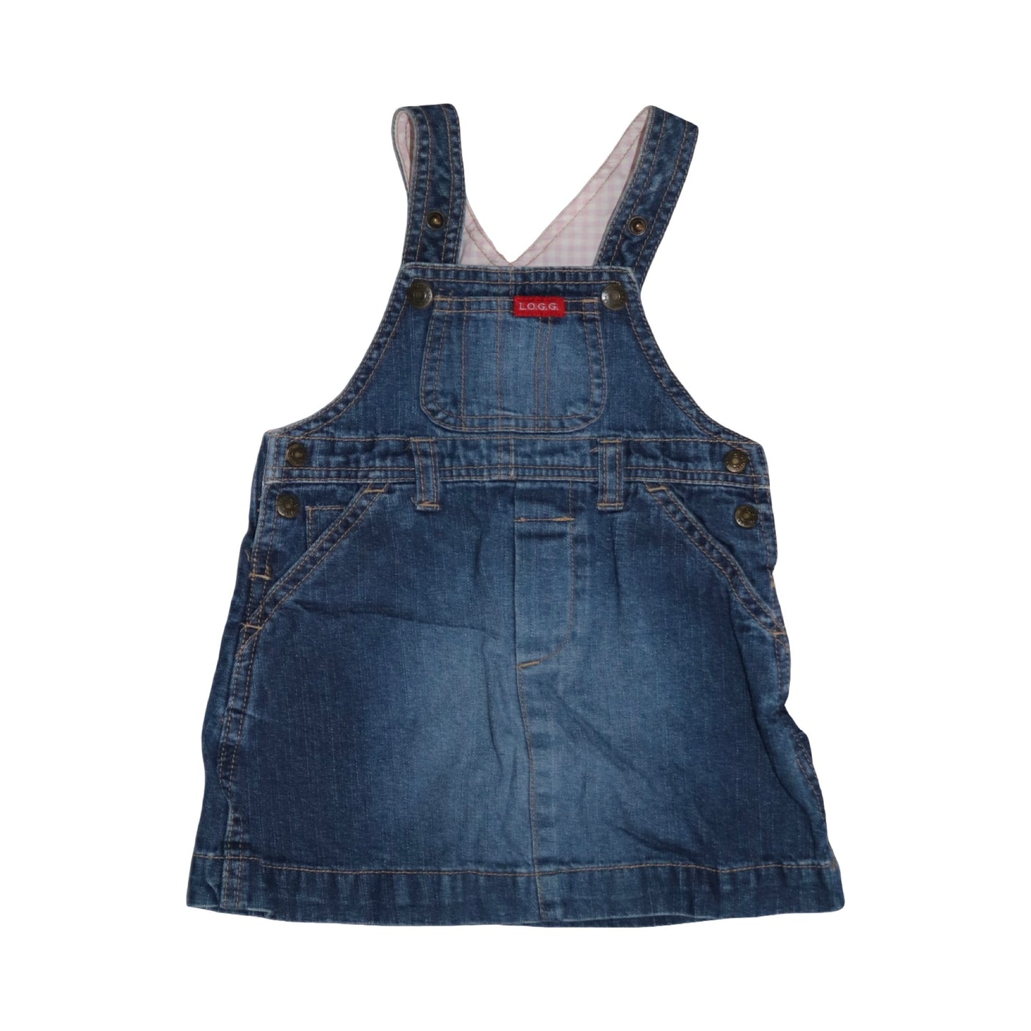 Jeans Hängsel Klänning från L.O.G.G - Storlek 74 - Blå