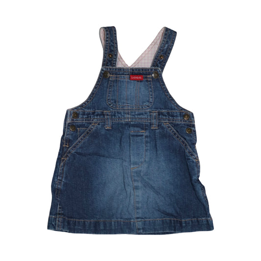 Jeans Hängsel Klänning från L.O.G.G - Storlek 74 - Blå