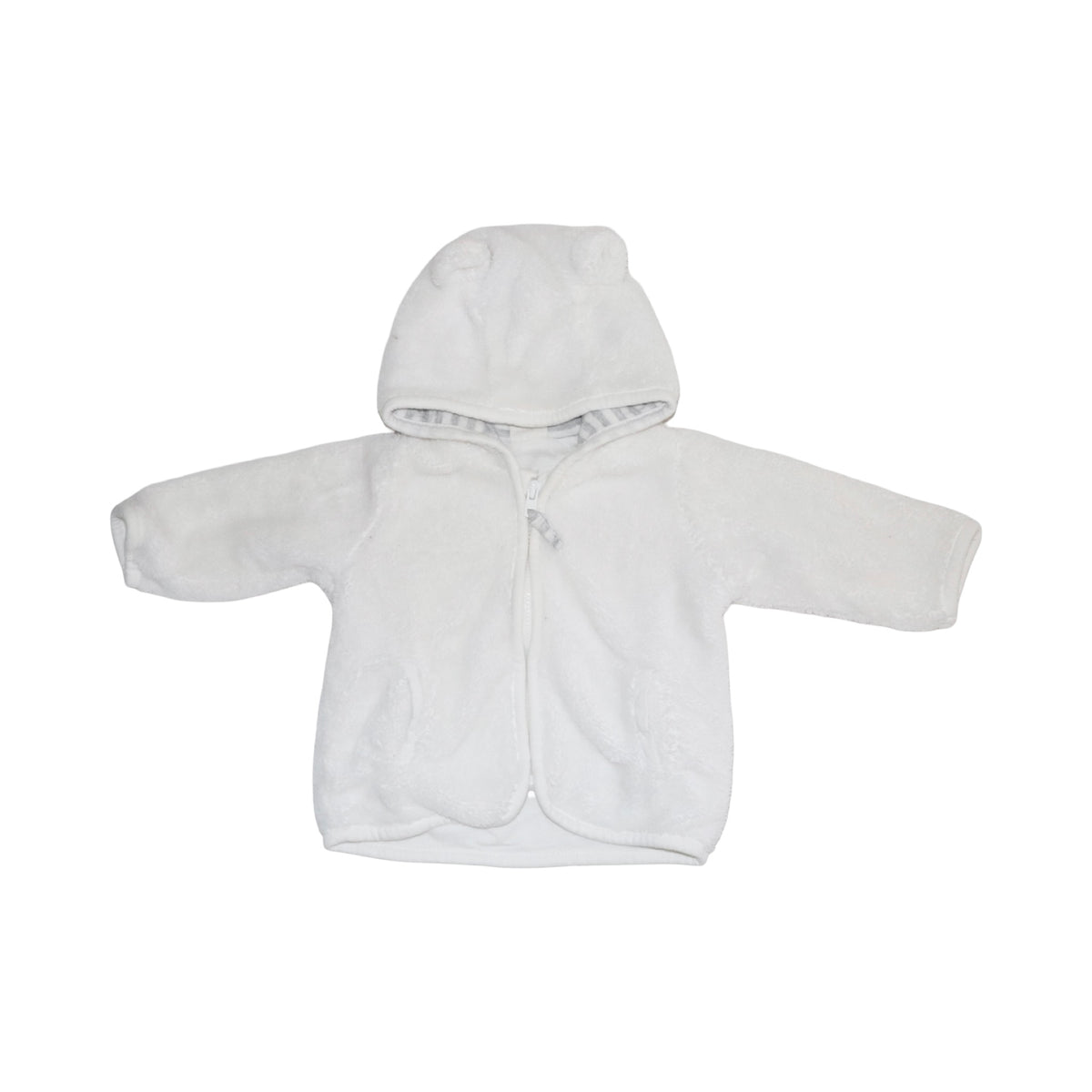 Mjuk Jacka från H&M - Storlek 62 - Vit