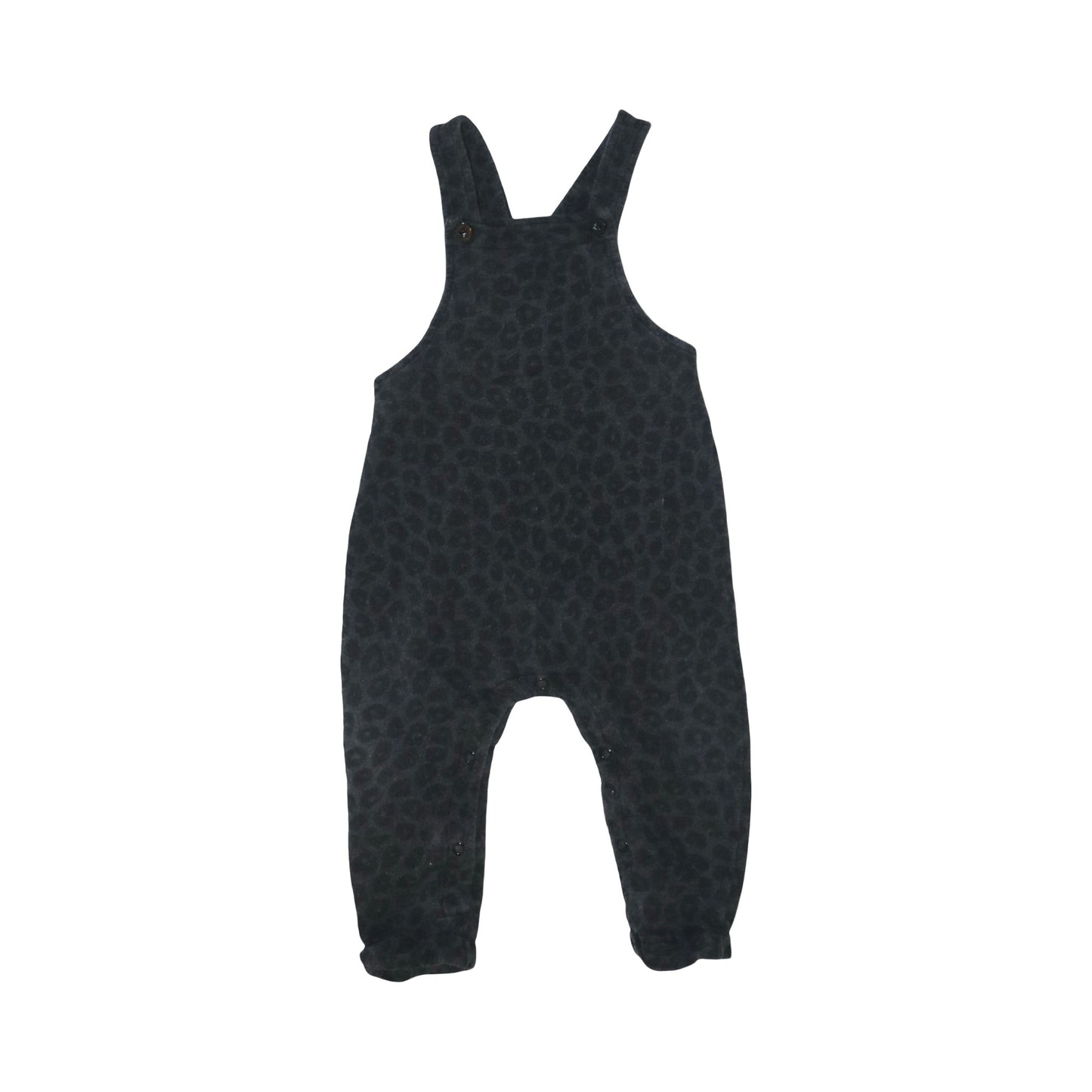 Hängselbyxor Från ICA eco - Storlek 80 - Mörkgrå & Svart