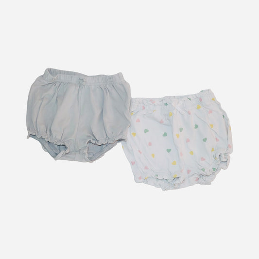 Shorts (2 Pack) frän H&M - Storlek 86 - Grön & Vit (Multi)