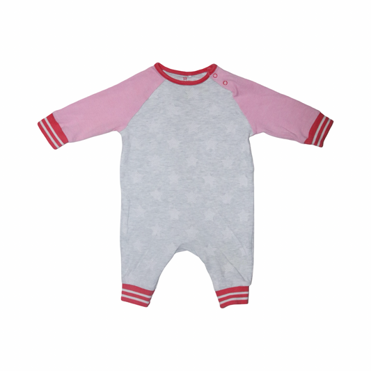 Långärmad Pyjamas från next - Storlek 62 - Grå & Rosa