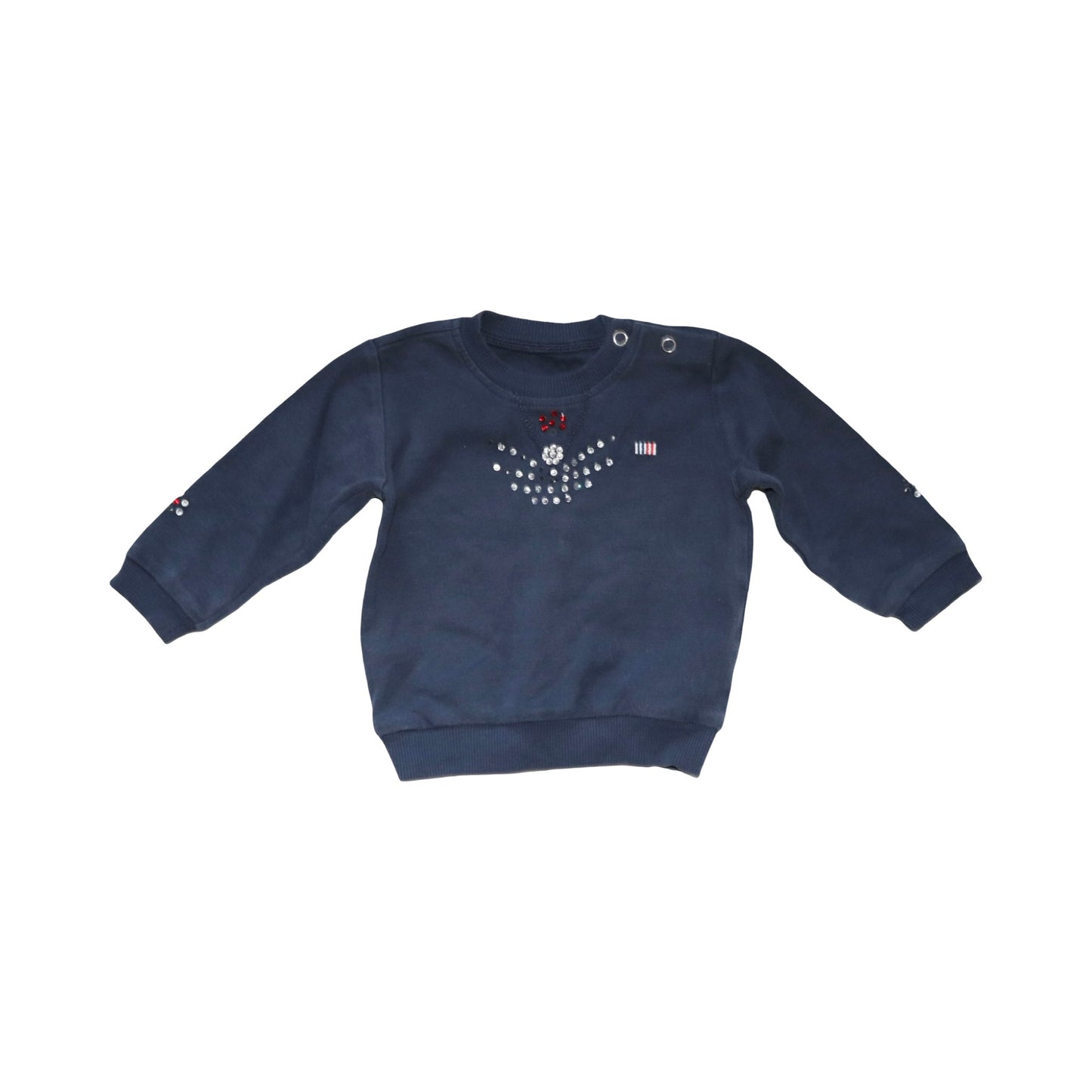 Tröja & Jeans Byxor Matchande Set från H&M - Storlek 74 - Marinblå
