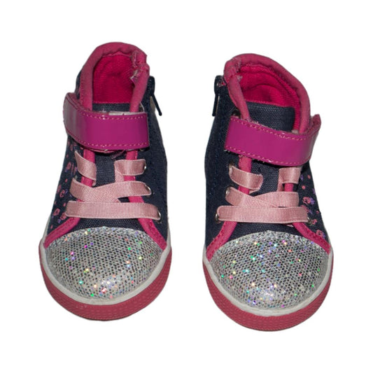 Sneakers Från HELLO KITTY - Storlek 21 (Innermått 13cm) - Morkblå & Rosa