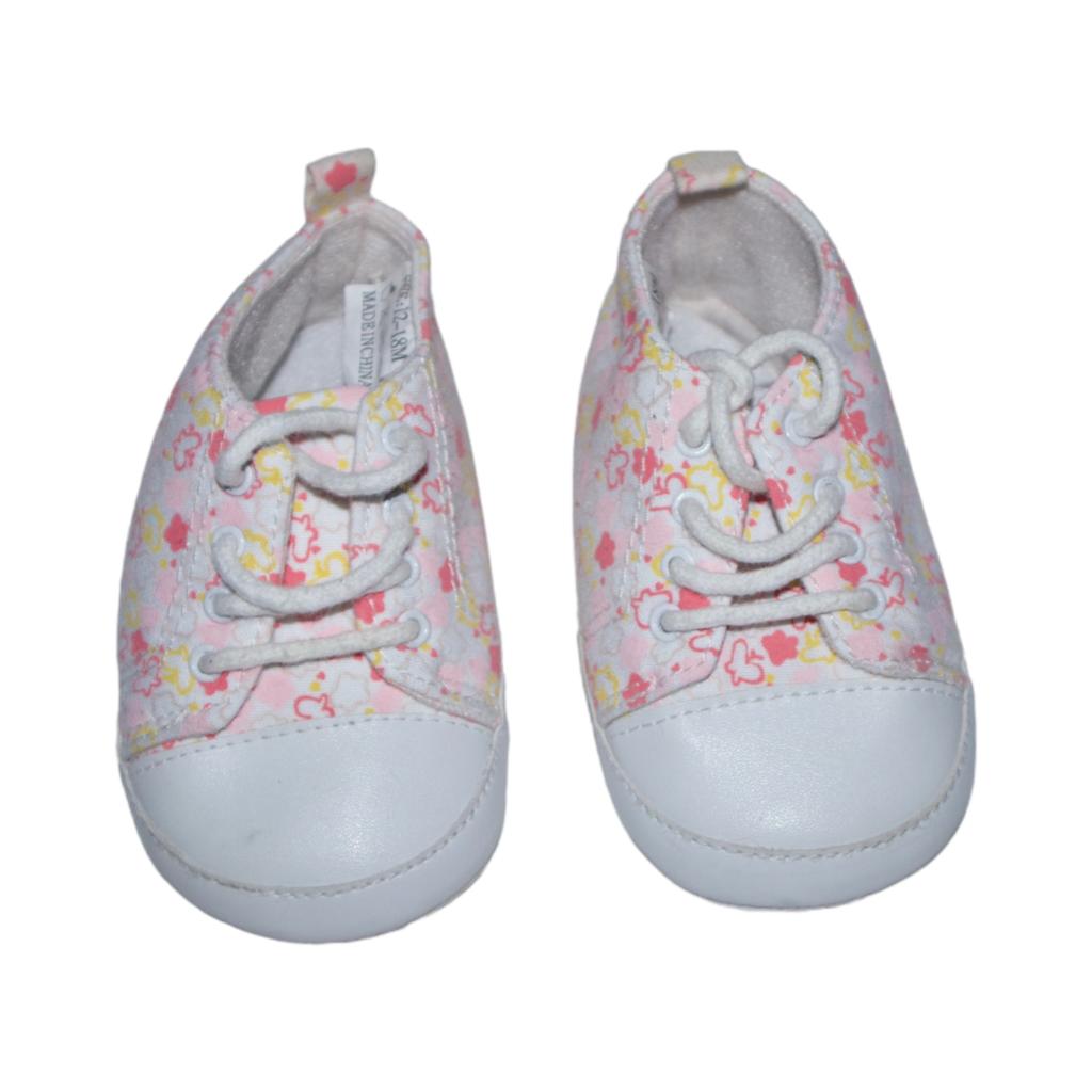 Sneakers - Storlek 12-18M - Vit & Rosa