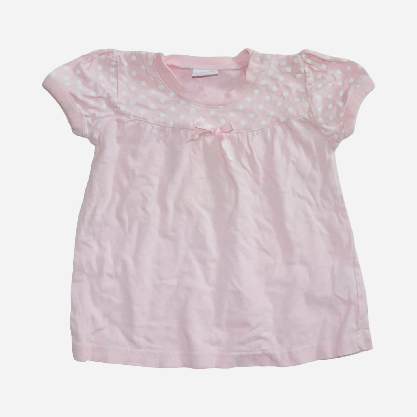 Kortärmad Blus från LINDEX - Storlek 74 - Ljusrosa