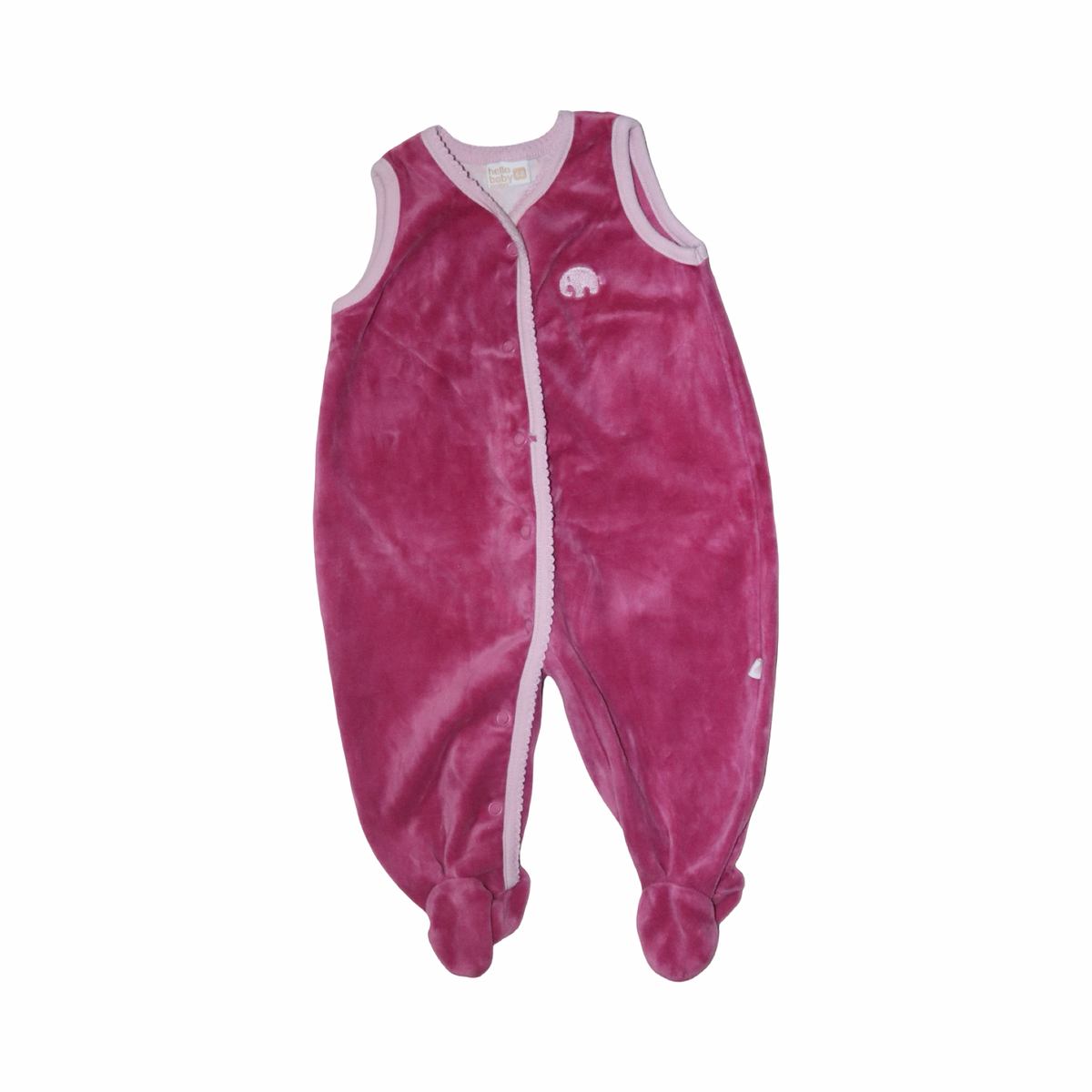 Byxdress/ Sparkdräkt med fot från LINDEX - Storlek 62 - Rosa