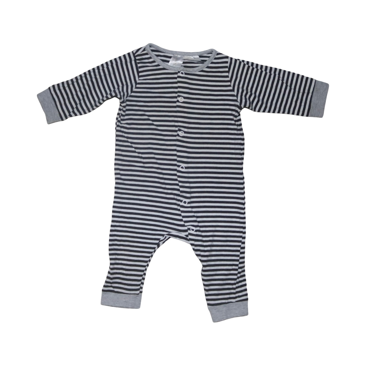 Långärmad Pyjamas från H&M - Storlek 62 - Svart & Vit