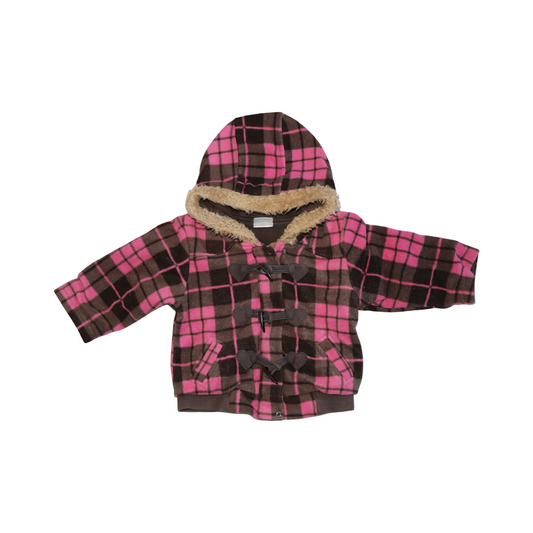 Fodrad Fleece Jacka från KappAhl - Storlek 74 - Rosa & Brun (Multi)