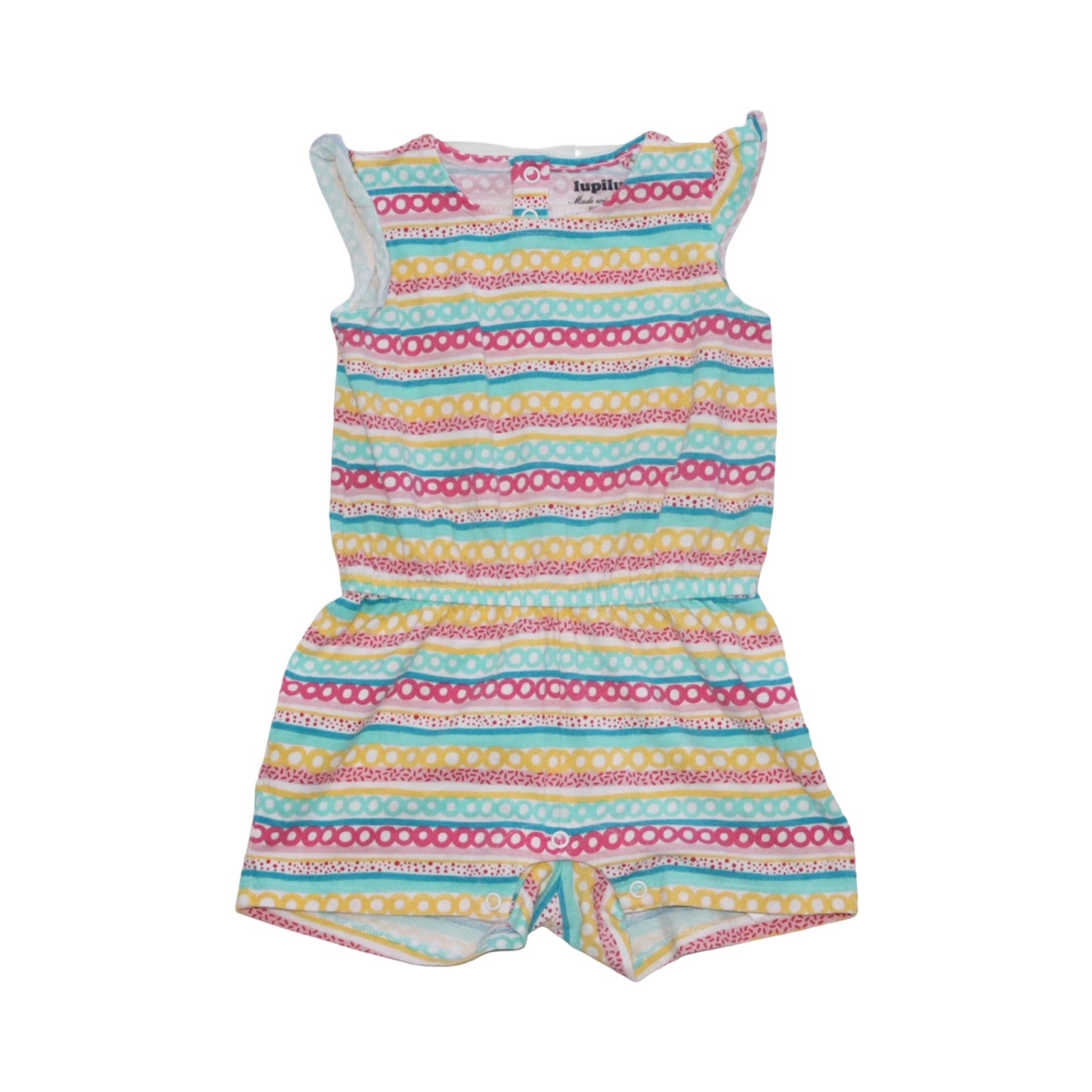 Byxdress/ Romper från lupilu - Storlek 86/92 - Rosa & Gul (Multi)