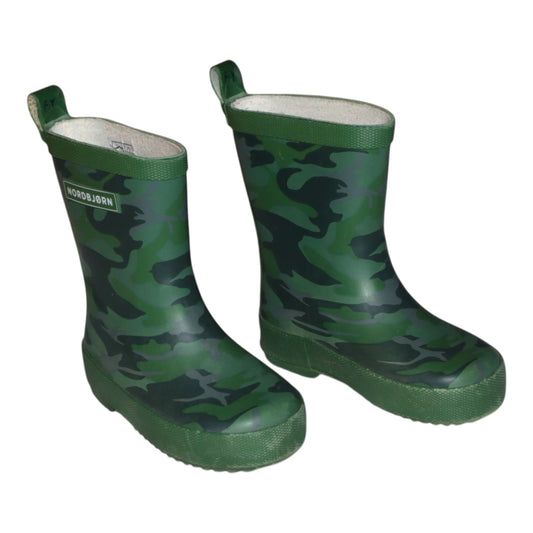 Ofodrade Gummistövlar från NORDBJØRN - Storlek 22 (Innermått 14.5cm) - Svart & Grön