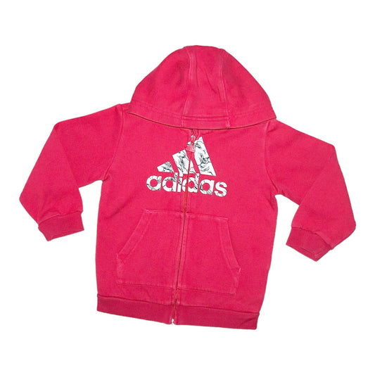 Tröja med huva från adidas - Storlek 98 - Rosa