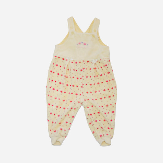 Hängselbyxor från LINDEX - Storlek 74 - Gul & Rosa