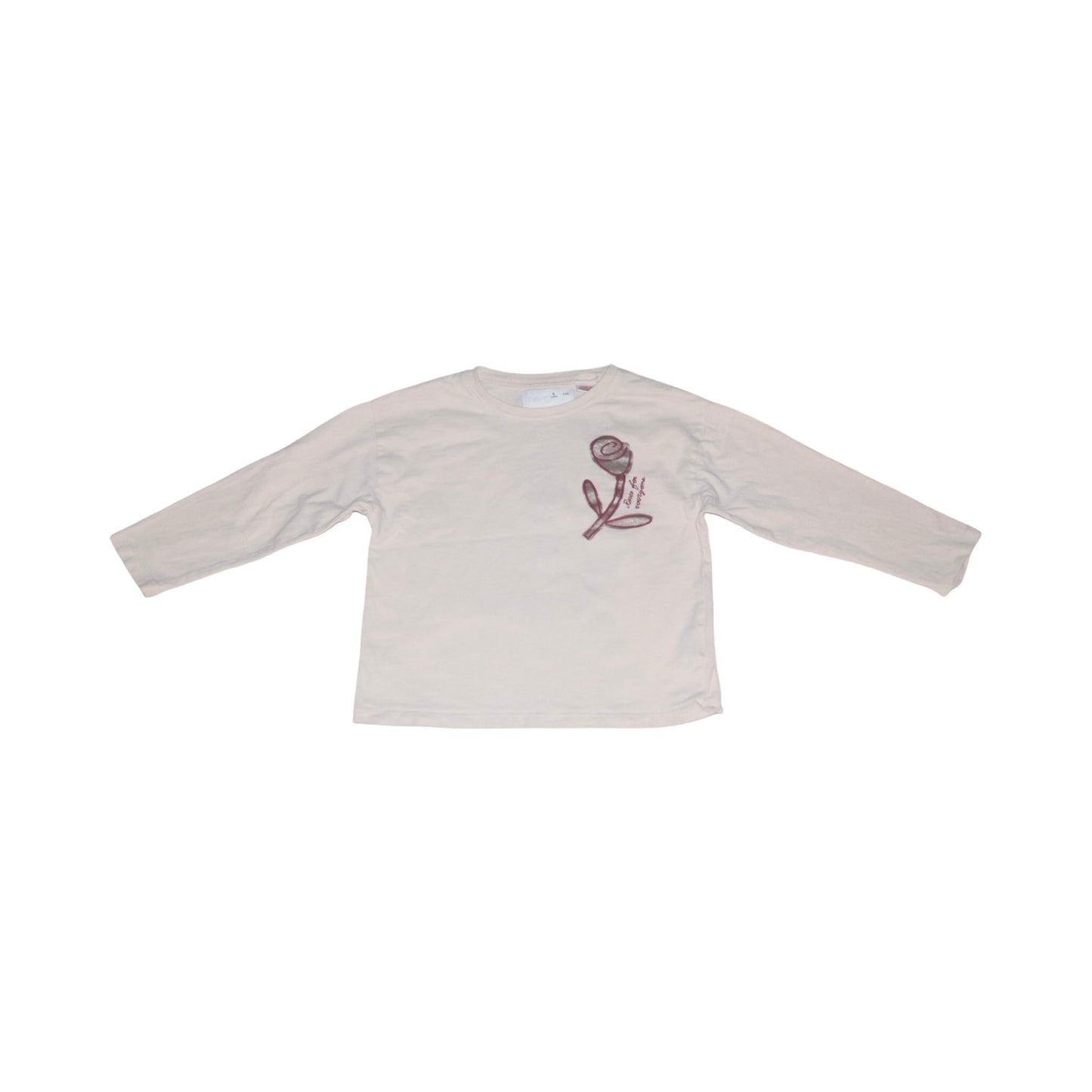 Långärmad T-shirt från Zara - Storlek 110 - Beige
