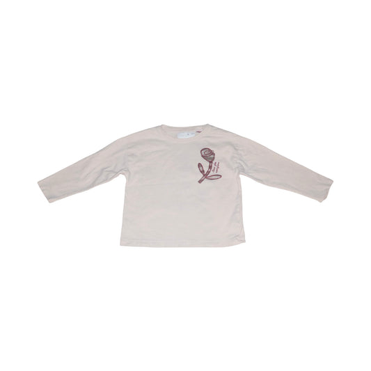 Långärmad T-shirt från Zara - Storlek 110 - Beige
