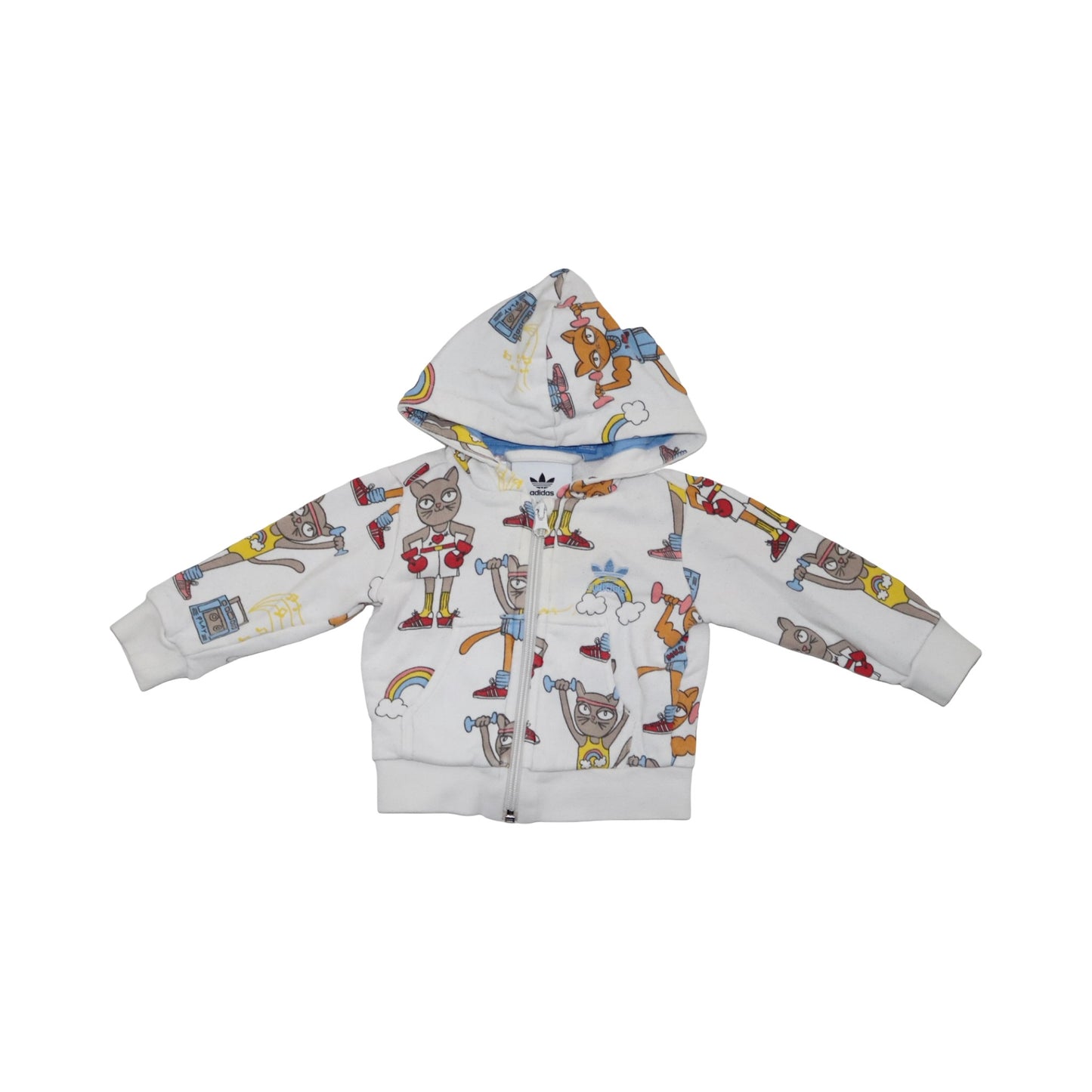 Tröja & Byxor Matchande Set från adidas & Mini Rodini - Storlek 68 - Vit (Multi)