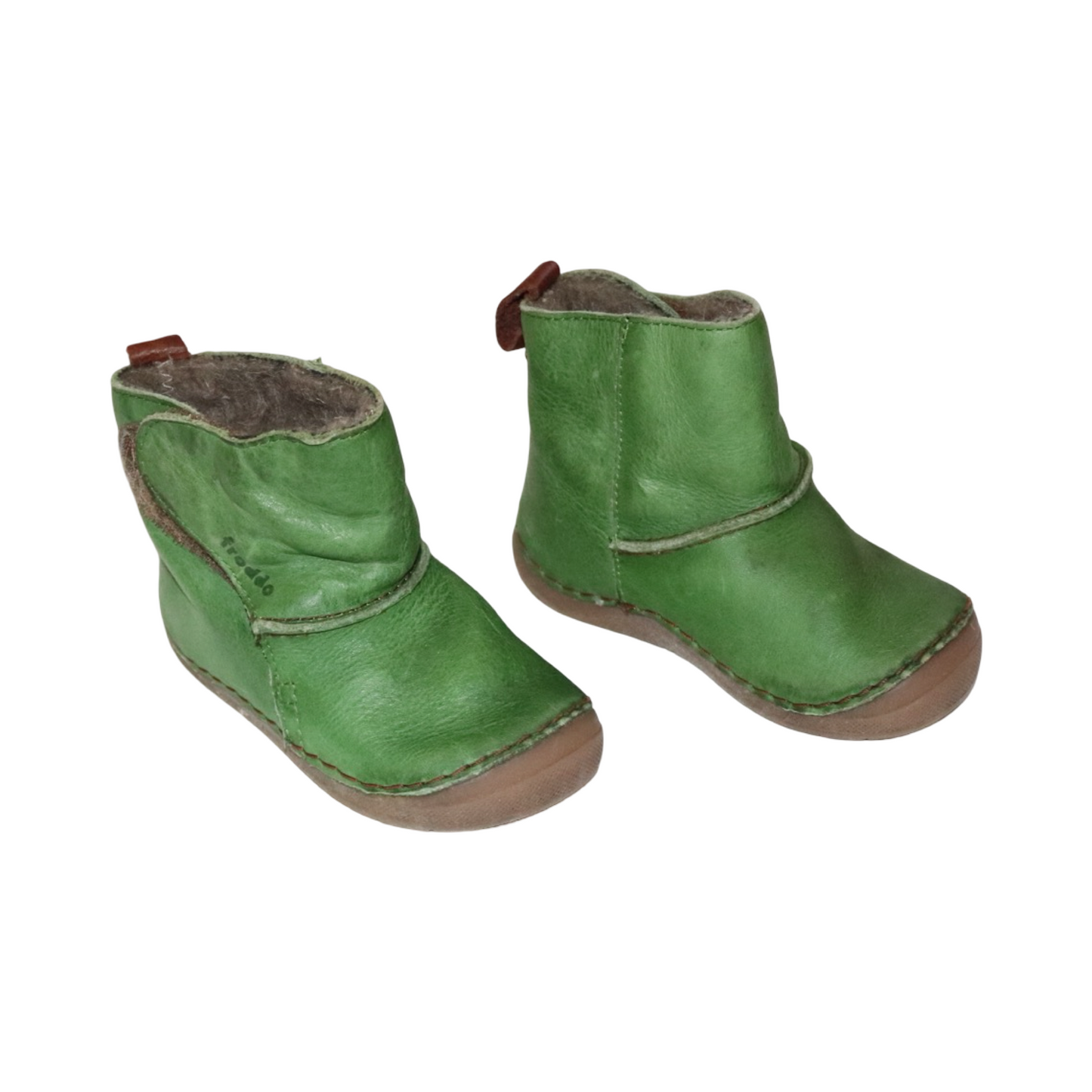 Fodrade Kängor från FRODDO - Storlek 20 (Innermått 12cm) - Grön & Brun