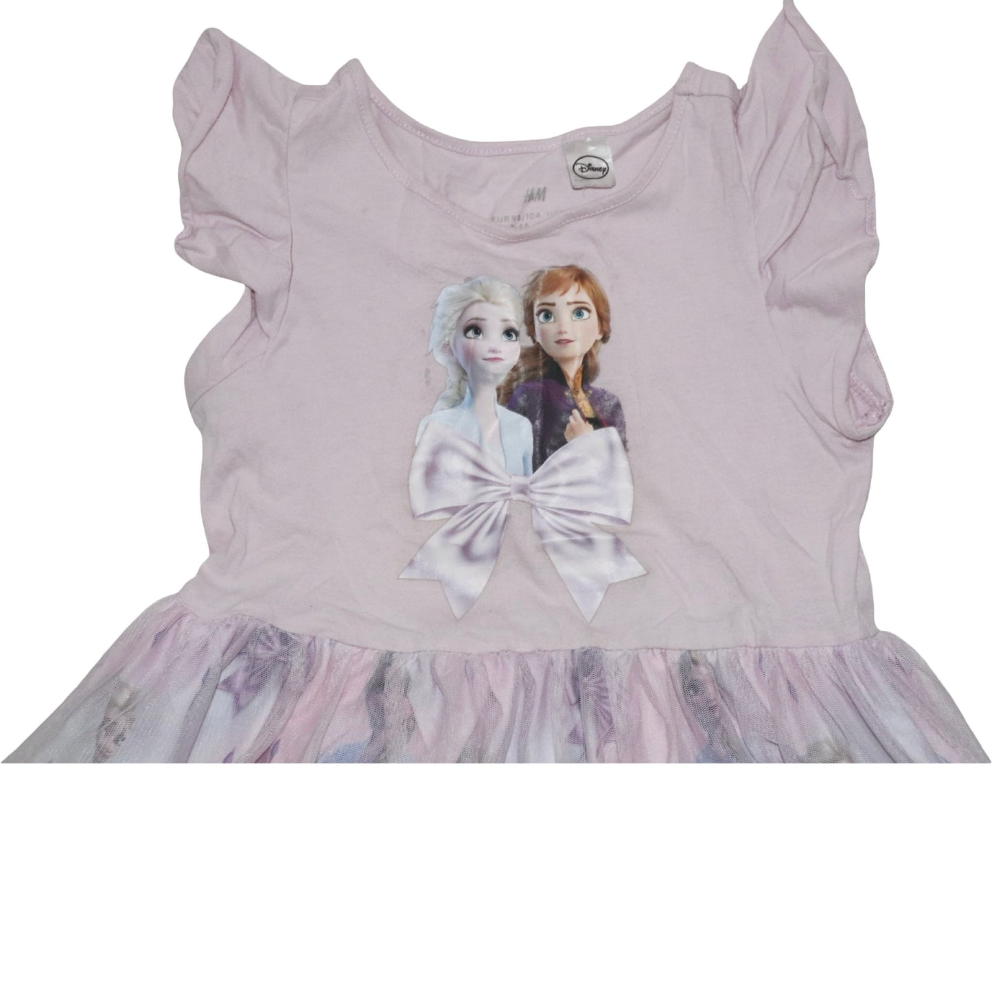 DISNEY Kortärmad Klänning frän H&M - Storlek 98/104 - Ljusrosa & Ljusblå (Multi)