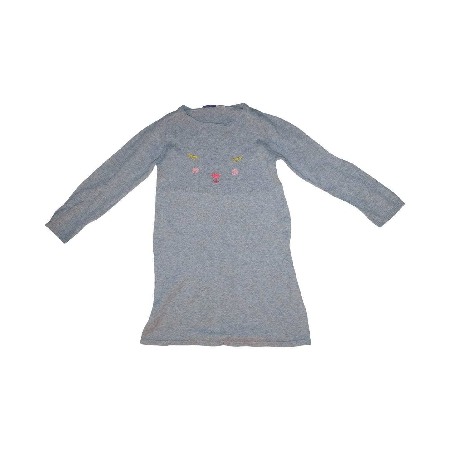 Långärmad Klänning (2 Pack) från Lupilu - Storlek 110/116 - Orange & Grå