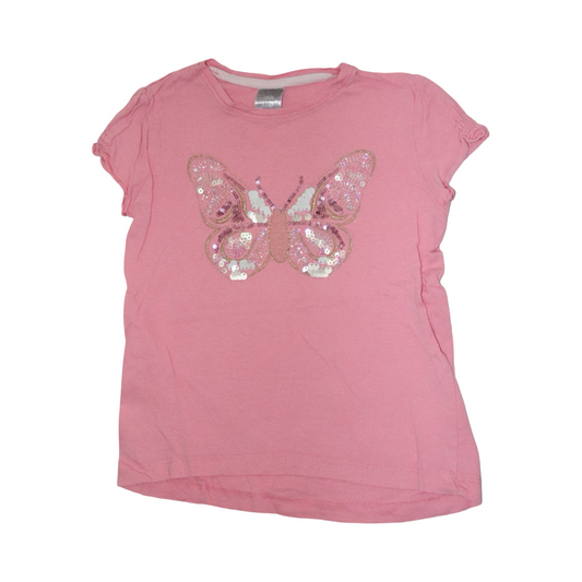 Kortärmad T-shirt från Little Kids - Storlek 116 - Rosa (Multi)