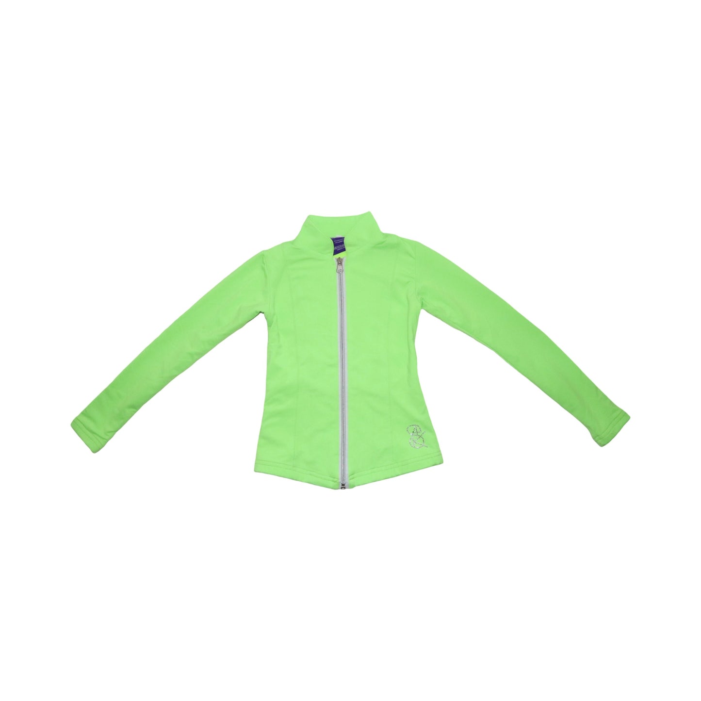Tränings Jacka & Shorts Matchande Set från Sportswear4Kids - Storlek 116 - Ljusgrön