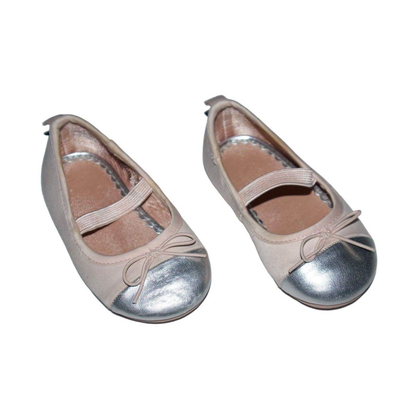 Ballerinaskor Från H&M - Storlek 18/19 - Ljusrosa & Silver