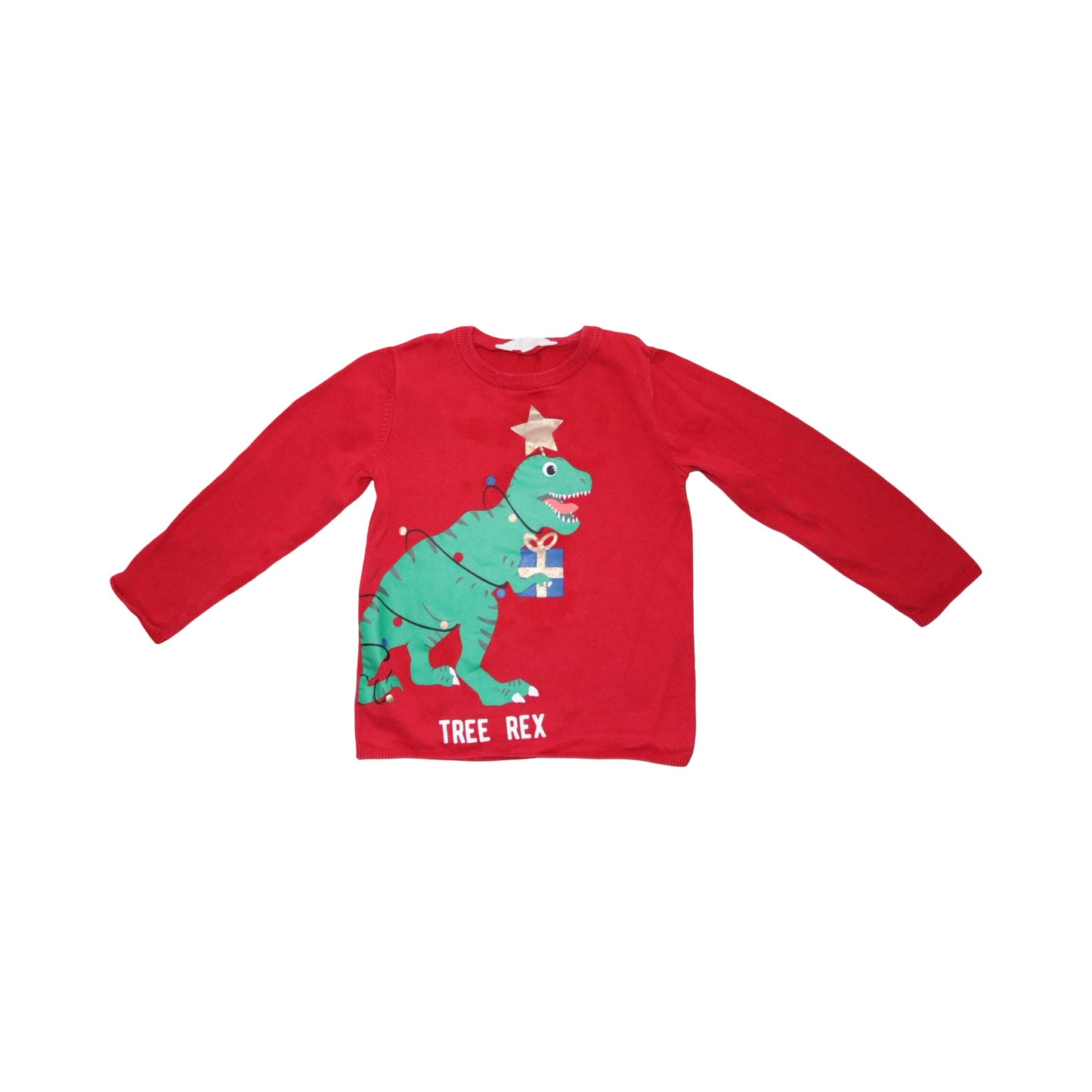 Jul Tröja från H&M - Storlek 110/116 - Röd & Grön (Mult)