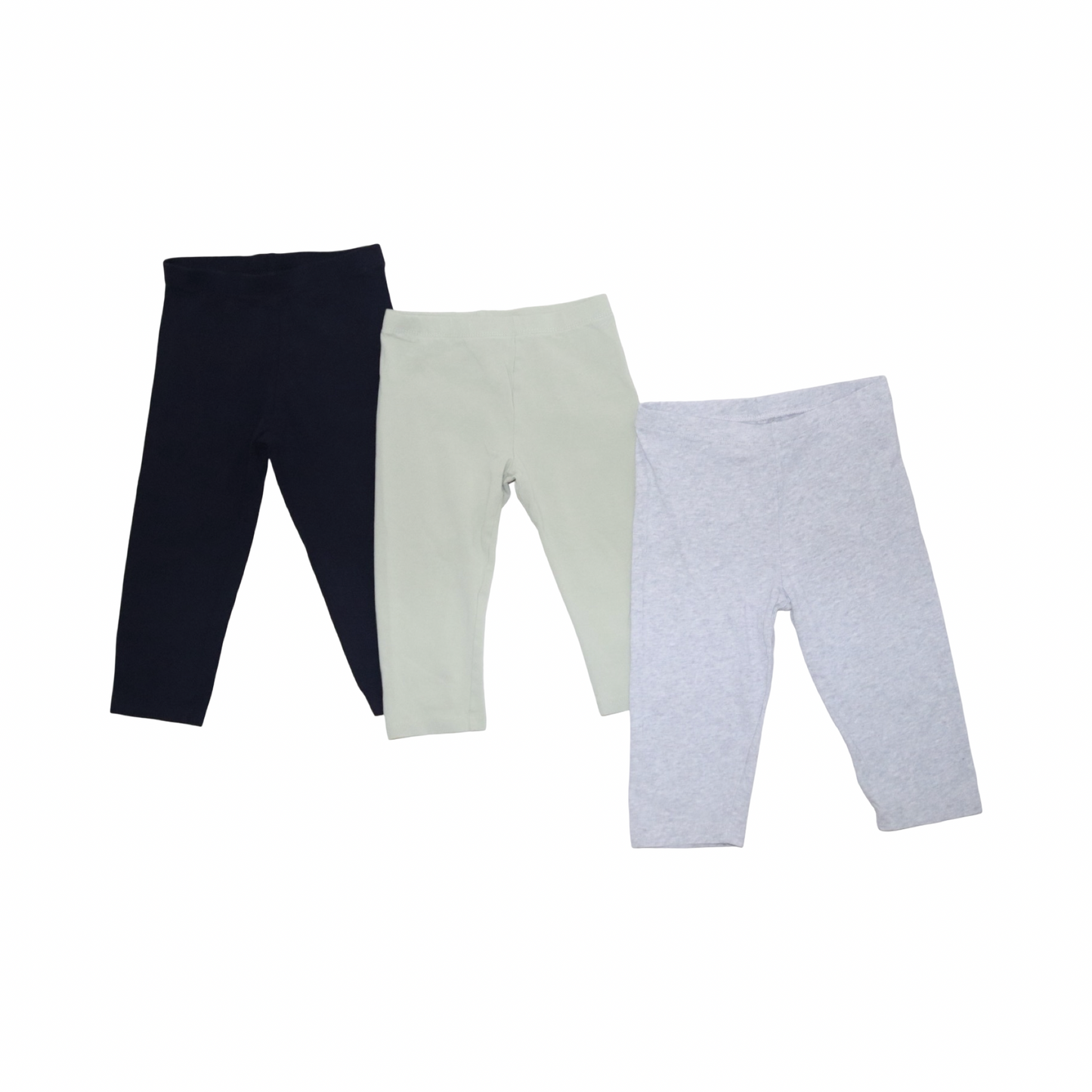 Leggings Byxor (3 Pack) från H&M & lupilu - Storlek 110/116 - Svart & Ljusgrön (Multi)