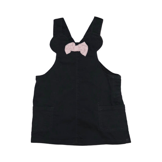 DISNEY Klänning med Hängslen från H&M - Storlek 74 - Svart & Rosa