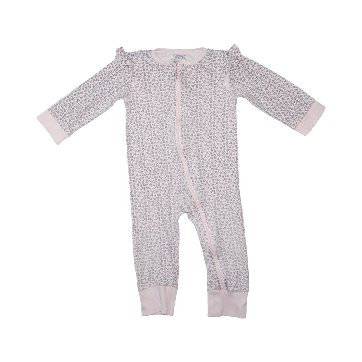 Pyjamas från Softer days - Storlek 86/92 - Ljusrosa & Brun