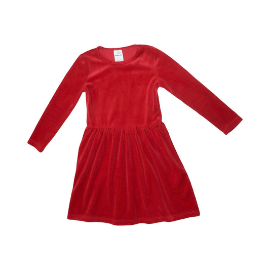 Långärmad Jul Klänning från KappAhl - Storlek 110/116 - Röd