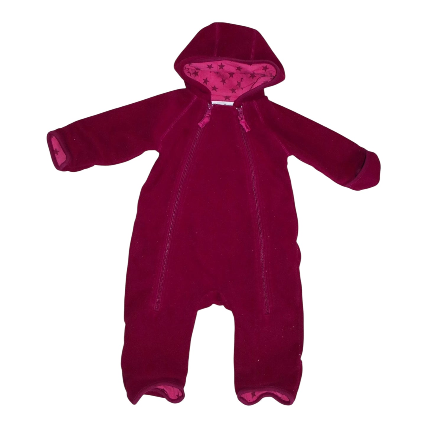 Fodrad Fleece Overall från Åhlens - Storlek 74/80 - Rödbrun