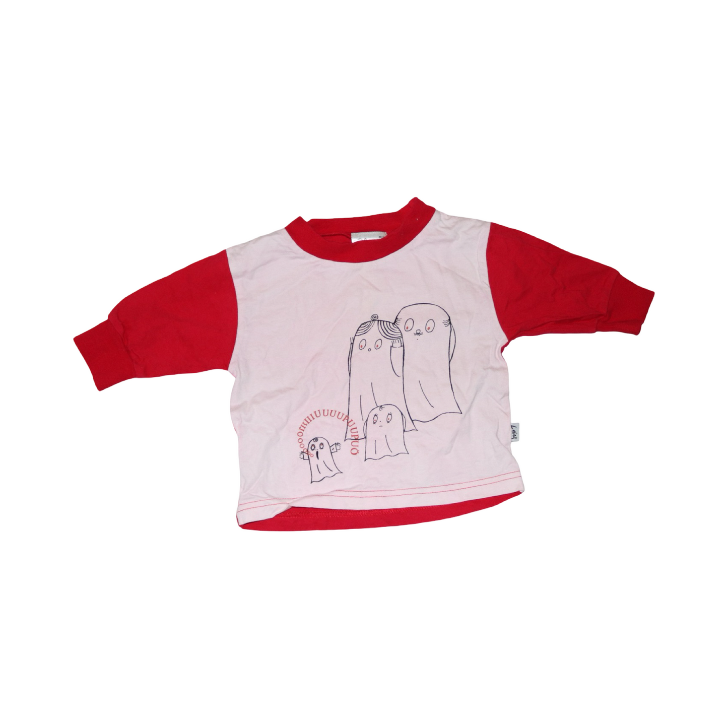 Tröja & Byxor Matchande Set från Laban - Storlek 60 - Röd & Ljusrosa